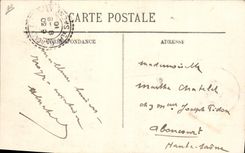 CPA Avion Aviation Circuit de l'Est 1910 Aubrun sur monoplan Bleriot