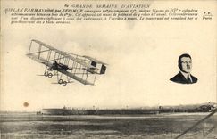 CPA Avion Aviation Biplan Farman pilote par Effimof 