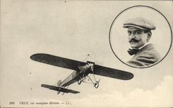 CPA Avion Aviation Frey sur monoplan Morane 