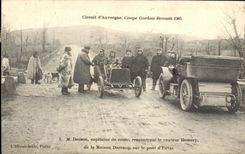 CPA Automobile CPA Automobile Coupe Gordon Bennett 5 juillet 1905 Circuit d'Auvergne Desson capitaine de route Hemery