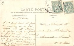 VINTAGE POSTCARD Automobile VINTAGE POSTCARD Automobile Cut Gordon Bennett July 5th, 1905 Circuit of Auvergne Desson captain of Hemery road