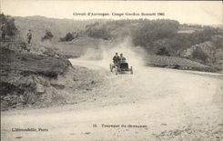 CPA Automobile CPA Automobile Coupe Gordon Bennett 5 juillet 1905 Circuit d'Auvergne Tournant du gendarme