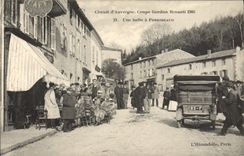 VINTAGE POSTCARD Automobile VINTAGE POSTCARD Automobile Cut Gordon Bennett Circuit July 5th, 1905 of Auvergne a halt has Pongibeaud