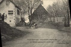 CPA Automobile CPA Automobile Coupe Gordon Bennett 5 juillet 1905 Circuit d'Auvergne Premier tournant de Rocehfort 