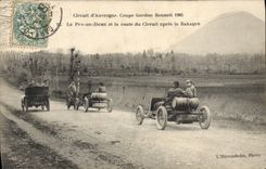 CPA Automobile CPA Automobile Coupe Gordon Bennett 5 juillet 1905 Circuit d'Auvergne Le Puy de Dome et la route 