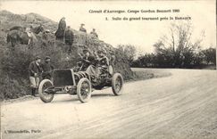 CPA Automobile CPA Automobile Coupe Gordon Bennett 5 juillet 1905 Circuit d'Auvergne Suite du grand tournant pres la bar
