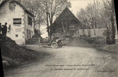CPA Automobile CPA Automobile Coupe Gordon Bennett 5 juillet 1905 Circuit d'Auvergne Premier tournant de Rochefort