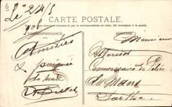 CPA Automobile CPA Automobile Coupe Gordon Bennett 5 juillet 1905 Circuit d'Auvergne Suite du grand tournant