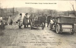 CPA Automobile CPA Automobile Coupe Gordon Bennett 5 juillet 1905 Circuit d'Auvergne Desson Capitaine de route 
