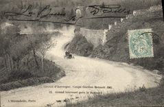 CPA Automobile CPA Automobile Coupe Gordon Bennett 5 juillet 1905 Circuit d'Auvergne Grand tournant pres la baraque