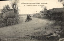 CPA Automobile CPA Automobile Coupe Gordon Bennett 5 juillet 1905 Circuit d'Auvergne Nebouzat tournant des 4 routes 