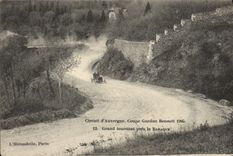 CPA Automobile CPA Automobile Coupe Gordon Bennett 5 juillet 1905 Circuit d'Auvergne Grand tournant pres la Baraque