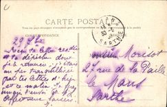 VINTAGE POSTCARD Automobile VINTAGE POSTCARD Automobile Cut Gordon Bennett July 5th, 1905 Circuit of Auvergne Left the village of Nassagettes