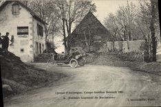 CPA Automobile CPA Automobile CPA Automobile Coupe Gordon Bennett 5 juillet 1905 Circuit d'Auvergne Premier tournant de 