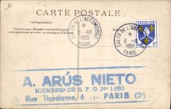 VINTAGE POSTCARD Automobile Fair decennial of the car 1907 1908 the nave of the Large palace