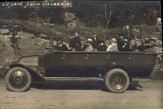 CARTE PHOTO Automobile Autobus Gavarnie 