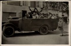 CARTE PHOTO Automobile Autobus 