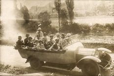 CARTE PHOTO Automobile Autobus 