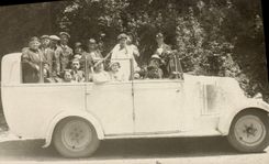 CARTE PHOTO Automobile Autobus 