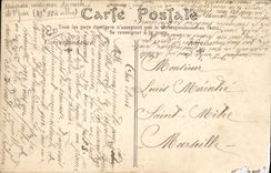 CPA Moto velo cycle Guignard entraine par Danglard