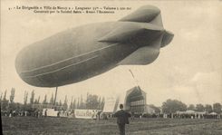 CPA Aviation Dirigeable Ville de Nancy Societe Astra Zeppelin 