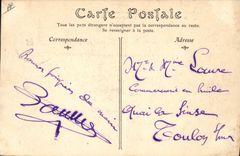 CPA Aviation Dirigeable Ville de Paris descendant le cours de la Seine Tour Eiffel Zeppelin