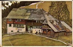 VINTAGE POSTCARD Illustrateur Closes drill black