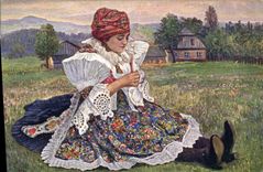 CPA Illustrateur minerva Praha Narodni Femme Folklore