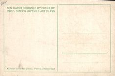 VINTAGE POSTCARD Illustrator Red Cross child Geese