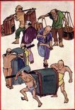 CPA Japon Nippon The Kago or Japanese palanduin Douglas Sladen