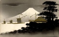 CPA Japon Nippon Bateau