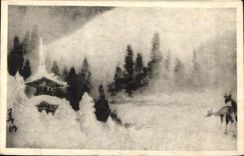 VINTAGE POSTCARD Japanese Japan landscape