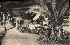 CPA Bateau Guerre Marine militaire decoration du pont d'un cuirasse