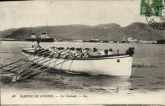 CPA Bateau Guerre La chaloupe