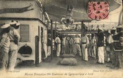 CPA Bateau Guerre Marins 154 exercices de gymnastique a bord 