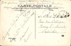 CPA Bateau Guerre On rentre les couleurs Iena 