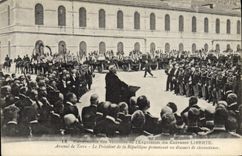 VINTAGE POSTCARD Boat War Funeral of the victims of the explosion of the armor Freedom Arsenal of ground President Republique