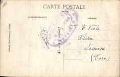 Ilustrador de Gervese de la POSTAL de la VENDIMIA nuestros marineros en el control de los puntos