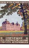 VINTAGE POSTCARD Train Cheverny Railroad of Paris has Orleans Road racing sets