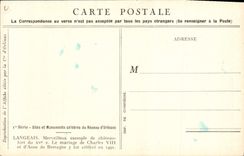 VINTAGE POSTCARD Train Railroad of Paris has Orleans Road racing sets Langeais