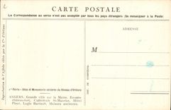 VINTAGE POSTCARD Train Railroad of Paris has Orleans Road racing sets Angers