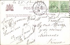 VINTAGE POSTCARD Train His Majesty' S sleeping compartment