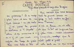 VINTAGE POSTCARD Tram Train Rouen Street of the Republic