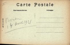 VINTAGE POSTCARD Tram Rouen Train the street Jeanne d' Arc