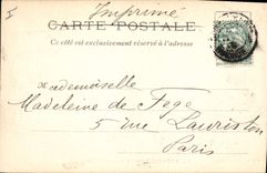 VINTAGE POSTCARD Tram Bordeaux Train the large theater