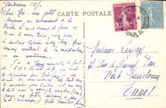 VINTAGE POSTCARD Tramway Bordeaux Train Places of the Victoire and carries from Aquitaine