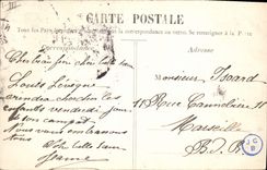 CPA Tramway Train Nimes Les arenes Exterieur Attelage Ane Mule