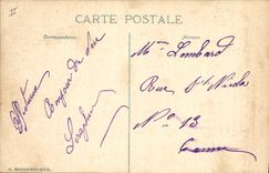 CPA Tramway Train Nice Avenue de la gare