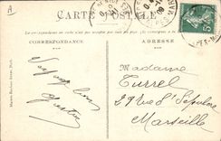 CPA Tramway Train Nice Avenue de la gare Notre Dame