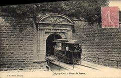 CPA Tramway Train Longwy Haut Porte de France 